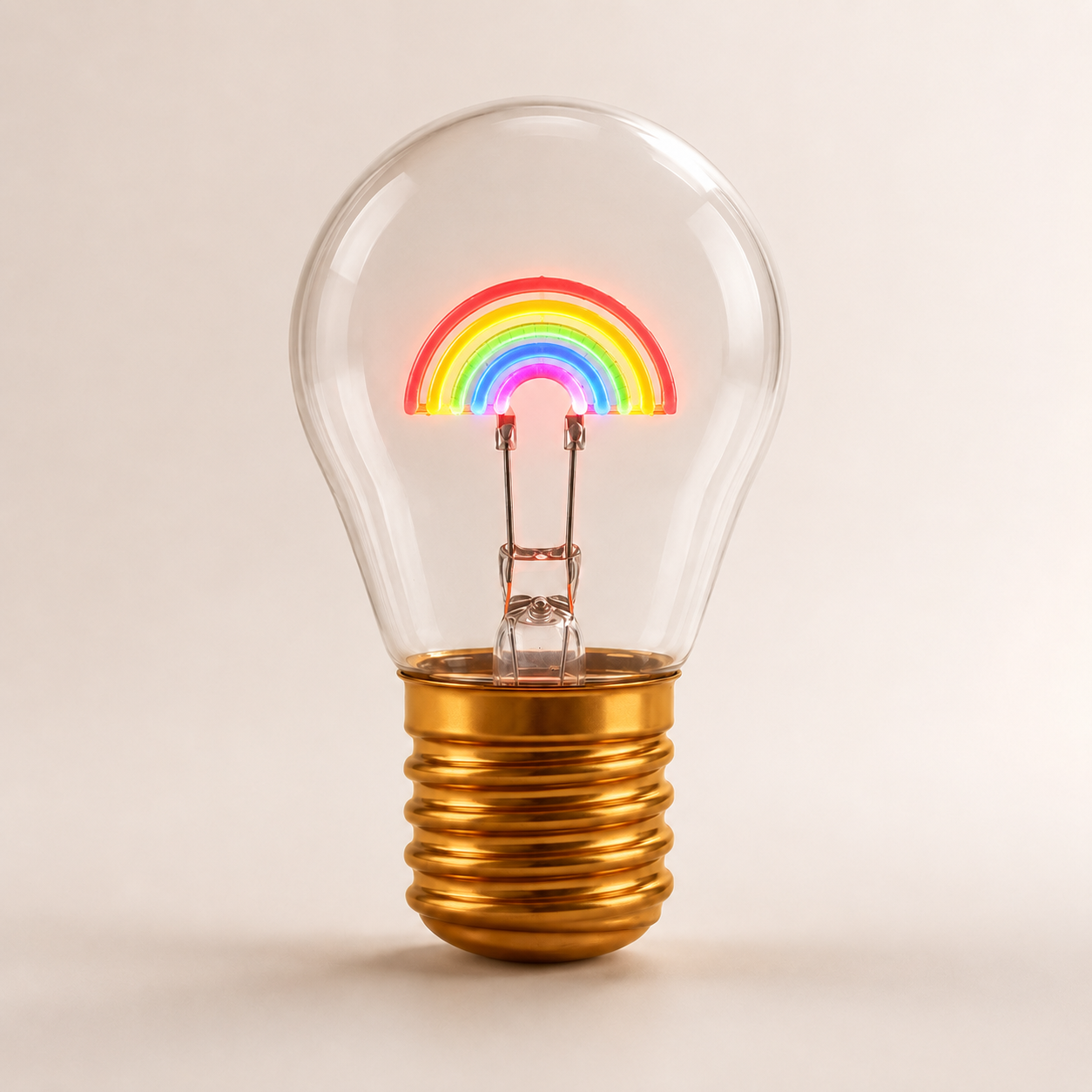 Rainbow Glow – Bunte Deko Glühbirne Regenbogen | LichtAmt